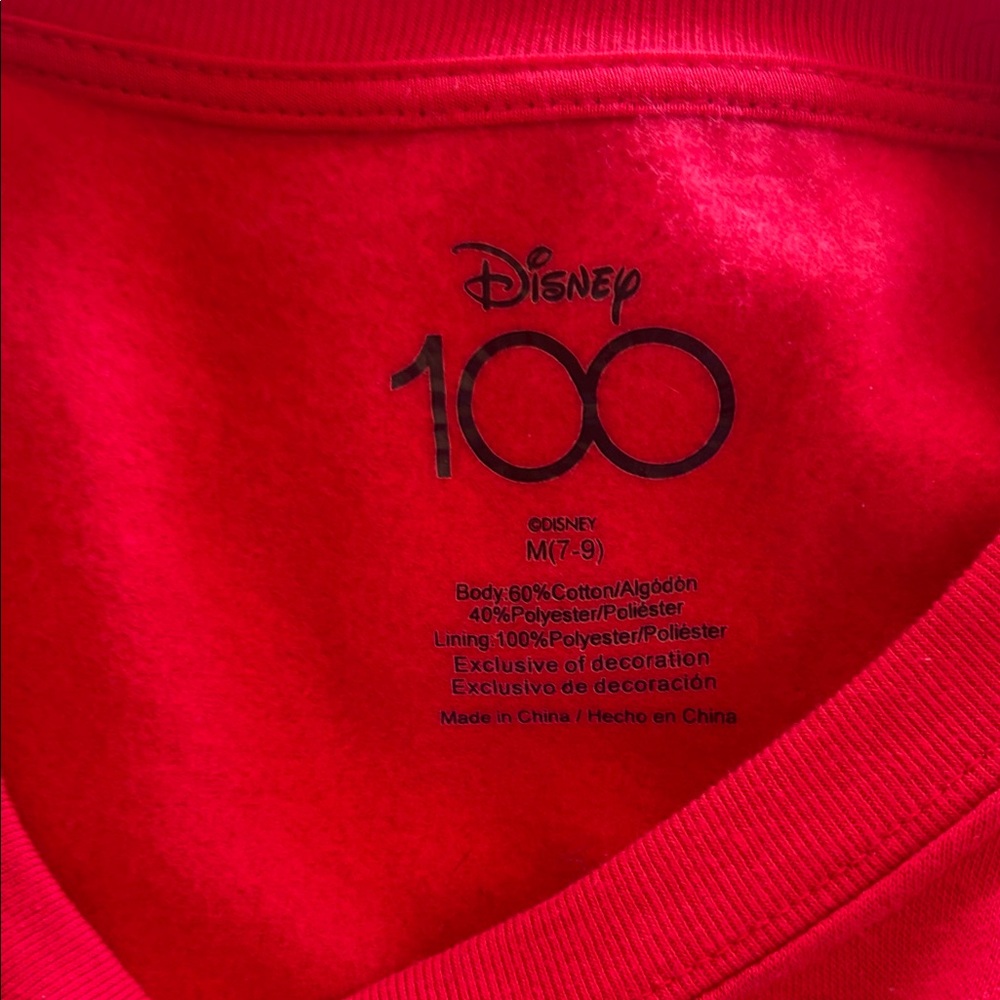 Disney Red Sweatshirt with blinking lights on 6 Characters - Picture 13 of 14